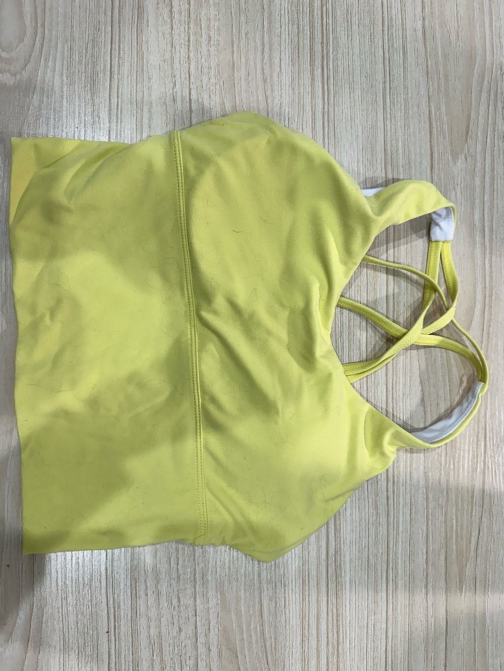 NVGTN Yellow Strappy Sports Bra